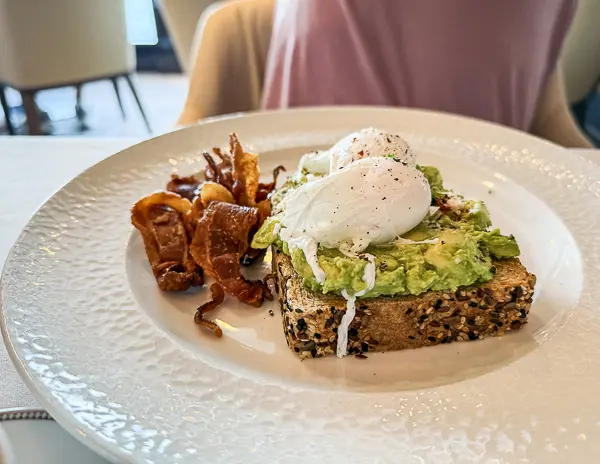 Avocado Toast NCL Getaway Haven Breakfast