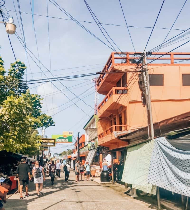 A street in Livingston, Guatemala
