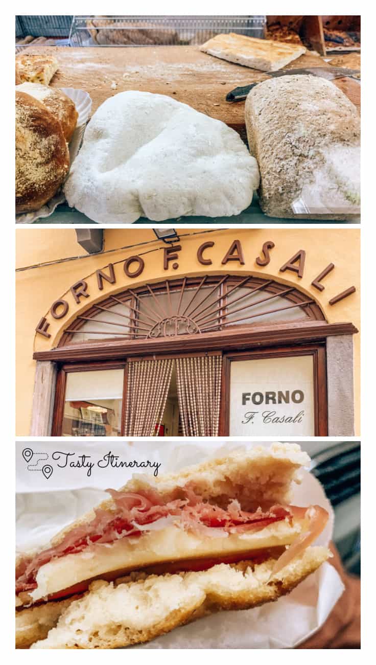 The best focaccia bread in Lucca, Italy