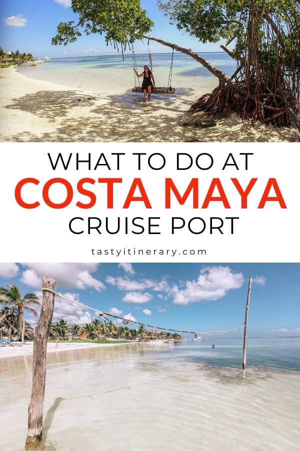 costa maya cruise port shopping map